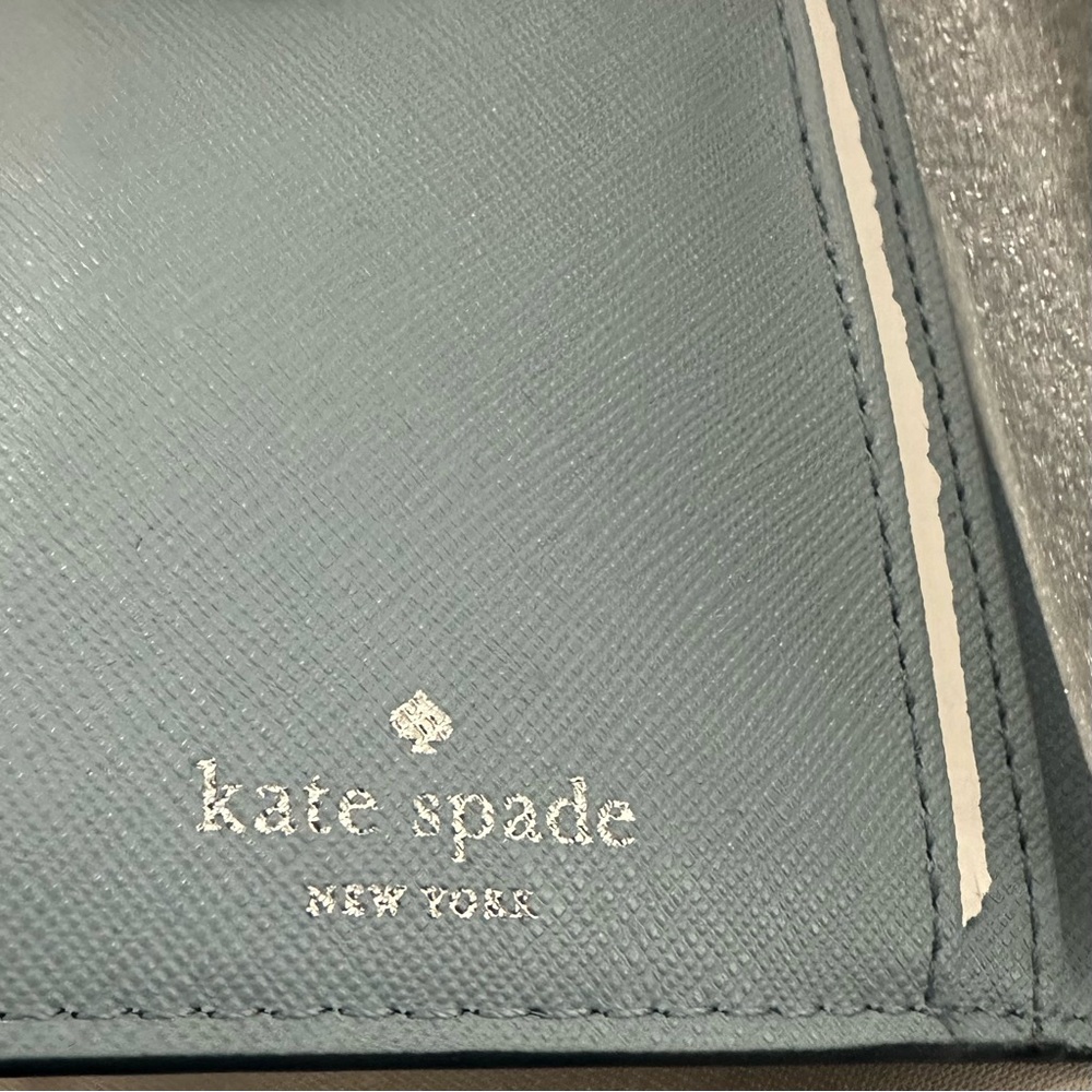 NWT/Kate Spade New York Laurel Way Stacy Leather Wallet/ Blue Dawn - Picture 8 of 13